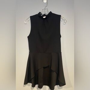 Minette Sleeveless High Low Blouse Black Women’s Size Large